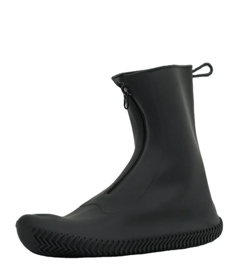 Shoe Cover Silicone Rain Boot Shoe Covers With Zipper Non-slip Rain Waterproof Upgrade Silicone Shoe Covers