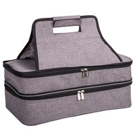 TAWA Große Isolierte Essensliefertasche für Pizza 20L Polyester mit Reißverschluss & Faltbarem Design