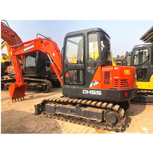 เครื่องจักรก่อสร้างมือสองสำหรับงานหนัก Dh55 รถขุดดูซานมือสอง 6 ตัน รถขุดตีนตะขาบดูซาน 55 - Product Image 1