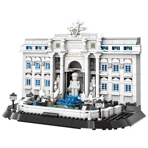 Modellino di Fontana, Architettura Monumentale Mondiale, Modello Personalizzato Raffinato, Kit Educativo Fai-da-Te in Plastica, Scala 1:12, Assemblato, Italia Roma - Product Image 1