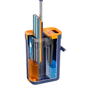 Mopa Plana con Sistema de Separación de Agua Limpia y Sucia en 3 Compartimentos, Paño de Microfibra, Sistema de Limpieza de Pisos sin Necesidad de Usar las Manos - Product Image 5