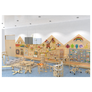 Paneles de Pared Educativos de Madera DIY Personalizados para Jardín de Infancia, Juegos de Pared Interactivos y Creativos STEM para Pasillos de Preescolar - Product Image 2