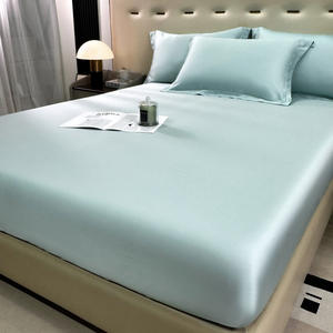 Respirável Ice Silk Colchão Protector Hypoallergenic Pele Sensível 360 ° Secure Wrap Deep Pocket Cover Impermeável Folha Equipada - Product Image 2