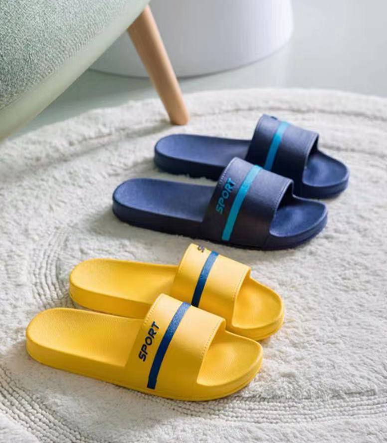 Wholesale Soft Home Slippers Couple Summer Indoor Skid Proof Bathroom Flat Slides Shoes