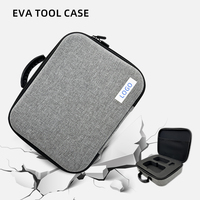 Masseur de protection dur Eva gris personnalisé mallette de rangement de voyage étanche fermeture éclair sac à main support de transport