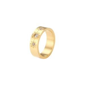 แหวนแฟชั่นสไตล์โบฮีเมียนชุบทอง18K สำหรับผู้หญิงหรูหราพิเศษสำหรับผู้หญิง - Product Image 5