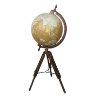 Astrolabe antique vintage sphère en laiton nouveau Globe maritime objet décoratif pour Collection nautique bureau maison Art en bois