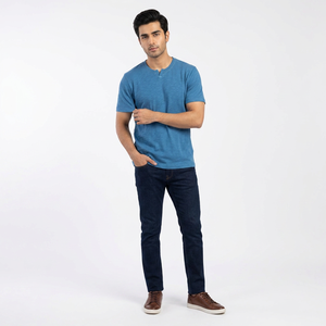 T-shirts pour hommes de haute qualité 100% coton, col en V, séchage rapide, respirants, personnalisables, dernier design imprimé, prix de gros - Product Image 1