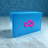 Caja de Envío Corrugada Reciclable con Impresión Doble Personalizada al por Mayor, Laminación Mate y Grabado en Relieve, Embalaje para Comercio Electrónico de Calcetines y Pieles