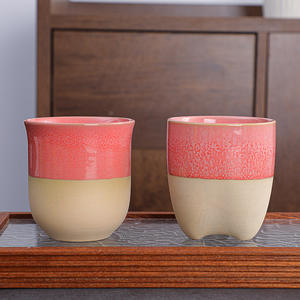 Tazze da Caffè in Ceramica Stile Saudita, Colore Unico, Riutilizzabili, Portatili, Lavabili in Lavastoviglie e Utilizzabili nel Microonde per Casa e Caffetteria - Product Image 2