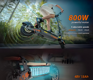 Scooter KuKirin 29nm de 15Ah para Adultos, Plegable, con Neumáticos Impermeables, para Montaña, J15/AP20, Disponible en Almacenes de la UE y el Reino Unido - Product Image 5