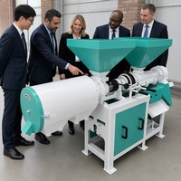 Machine à décortiquer et à moudre le maïs, robuste et compacte, pour moulin à maïs