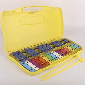 Glockenspiel portable 25 touches en métal avec étui, idéal pour l'enseignement musical (vente en gros) - Product Image 3
