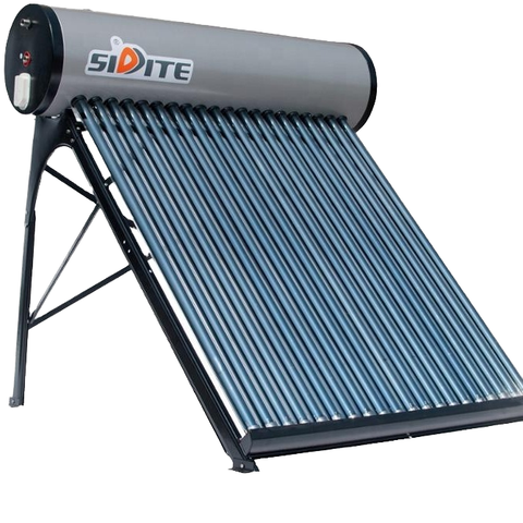 Haier Freestanding Solar Water Heater Copper Evacuated Tube Direct-Plug Connection for Households Garages Hotels