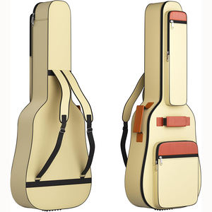 Bolsa con forma de guitarra Retro de muestra gratis, personalizada, creativa, de un solo hombro/cuerpo cruzado, bajo, remache único a la moda - Product Image 1