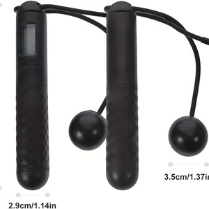 <span class=keywords><strong>Corde</strong></span> à <span class=keywords><strong>sauter</strong></span> de sport et de fitness intelligente avec détection du rythme cardiaque, en PVC et acier durables, 2,8 m - Product Image 3
