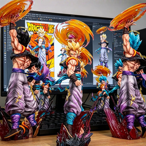 Figura de Anime de PVC de Tres Cabezas GK Whiss Ascension Gogeta, Pieza Decorativa Ecológica JT Action, Venta al por Mayor, Japón - Product Image 2