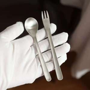 Cuillère à fruits en acier inoxydable, fourchette, cuillère à dessert, ensemble de couverts de style occidental, utilisation commerciale pour restaurant, ustensile de style <span class=keywords><strong>chinois</strong></span> - Product Image 4