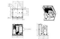 Compresseur industriel Huajing 24VDC 800W-1000W, capacité de refroidissement -20~+65°C, équipement d'échange thermique pour la réfrigération