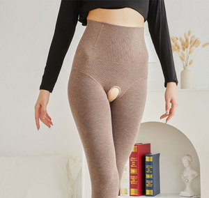 Taille haute hiver chaud <span class=keywords><strong>blanc</strong></span> collants d'allaitement pour les femmes ceinturage façonnage polaire thermique <span class=keywords><strong>bas</strong></span> solide <span class=keywords><strong>Opaque</strong></span> tricoté - Product Image 1