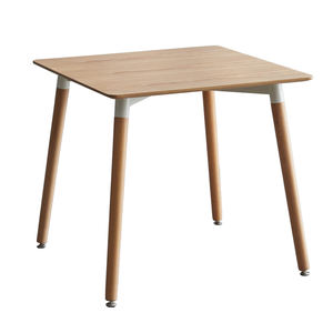 Table à manger minimaliste de haute qualité en bois noir, <span class=keywords><strong>petit</strong></span> <span class=keywords><strong>bureau</strong></span> de luxe 60*60/80*80, prix bas, MDF pour la maison, l'hôtel, l'extérieur - Product Image 2