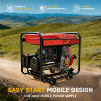 Groupe électrogène diesel portable compact Goodwind Open 3KW 4KW 4kva 48v 50hz triphasé 110/220v 230v AVR insonorisé ATS