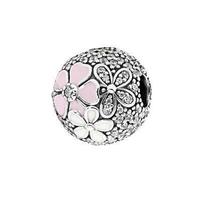 Panjia marguerite perles argent S925 bracelet boucle de fixation anti-dérapant anti-accessoires bricolage étoile lettre couronne positionnement fermoir