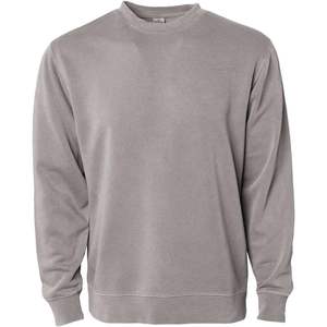 Sudadera de cuello redondo teñida con pigmento de peso medio PRM3500 Tamaños XXS a 6XL Sudaderas con capucha lavadas con ácido 2025 Cemento de pigmento - Product Image 1