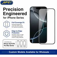 Protector de Pantalla de Vidrio Templado Gorilla 3X Más Resistente a Arañazos, Sin Burbujas, HD Transparente para iPhone 16 17 18 Pro Max Air