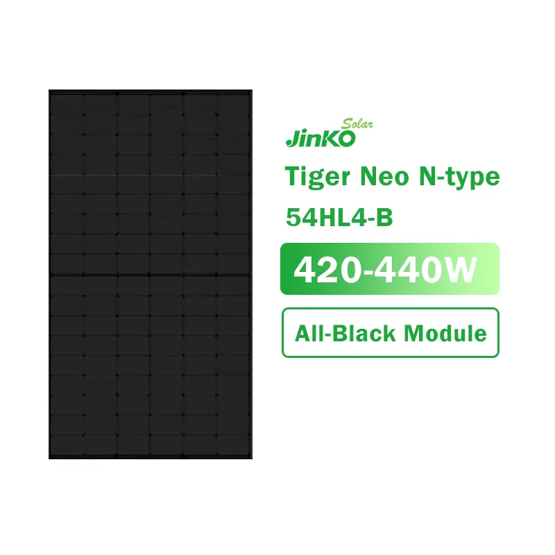 Jinko, все черные 435 Вт, 435 тигр, Нео 420 Вт, 425 Вт, 430 Вт, 435 Вт, 440 Вт, солнечная панель N типа, jinko, солнечные панели Jinko Neo N-типа