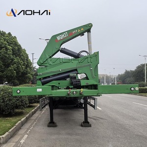 مقطورة شبه مقطورة جديدة لنقل الحاويات بطول 20 و40 قدمًا مع رافعة جانبية هيدروليكية للنقل بالشاحنات - Product Image 2