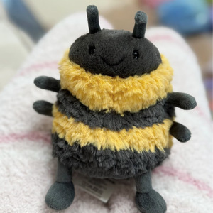 دمية قطيفة على شكل نحلة ألبي من مجموعة JC للذكرى السنوية الـ25، معلقة، من مجموعة الربيع والصيف، محشوة بقطن PP، لعبة حيوانات محشوة قابلة للغسل - Product Image 2