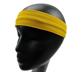 Bandeaux de sport personnalisés en gros avec impression par transfert thermique et logo brodé, bandeaux élastiques en nylon tendance pour femmes et hommes - Product Image 4