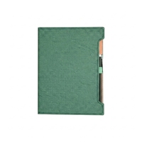 Carnet A5 en cuir personnalisé avec porte-stylo, tons pastel tendance 2026, idéal pour les cadeaux de bienvenue des nouveaux employés