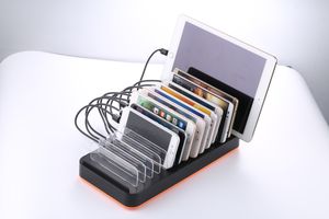 15-портовый 100 Вт смартфон USB зарядная станция для мобильного телефона планшет зарядная док-станция держатель с блоком многофункциональное зарядное устройство - Product Image 6