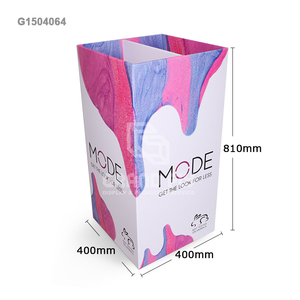 Cửa Hàng Bán Lẻ Mỹ Phẩm Các Tông Sóng Giấy Hiển Thị Đứng Dump Thùng Với 4 Bên Quảng Cáo <span class=keywords><strong>Kiosk</strong></span> - Product Image 6