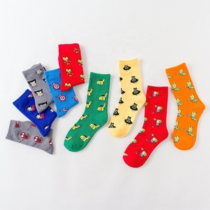 Wholesale High Quality Crew Casual Cotton Anti-Slip Anti-Bacterial Superhero Funny Character Novelty <strong>Marvel</strong> Comic <strong>Socks</strong> - Product Image 4