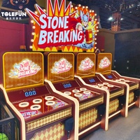 Tolefun Brilliance Commercial Midway modèle 4 joueurs métal pierre rupture jeu d'arcade Whack marteau carnaval Amusement famille