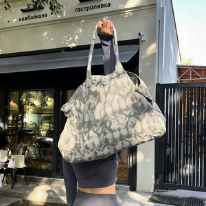 Sacs à main personnalisés en toile, sacs écologiques surdimensionnés, imperméables, tie-dye, imprimé léopard, <span class=keywords><strong>sac</strong></span> <span class=keywords><strong>de</strong></span> yoga pour femmes, <span class=keywords><strong>plage</strong></span>, extérieur - Product Image 5