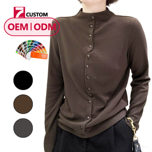 6642 # Cardigan Lavorato a Maglia Monopetto a Maniche Lunghe da <span class=keywords><strong>Donna</strong></span> per <span class=keywords><strong>Autunno</strong></span> e <span class=keywords><strong>Inverno</strong></span> - Produzione OEM e ODM all'Ingrosso - Product Image 1