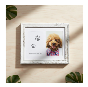 Set Bingkai Foto Kenang-kenangan Jejak Kaki Anjing Kayu Berkualitas Tinggi, Kreatif, Ramah Lingkungan, Dapat Dikustomisasi, untuk Memperingati Hewan Peliharaan - Product Image 5