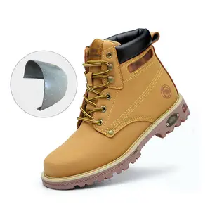2024 New Design Light Industrial Protective Brand Work Security Work Safety Boots Safety Shoes For Men With Steel Toe Cap
