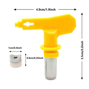 Đầu Phun Súng Phun Sơn 2 Đầu Phun Chính Xác Đảo Ngược Màu Vàng - Product Image 6