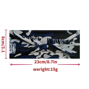 Nouveau Bandeau de Sport en Soie Glacée pour Hommes Européens et Américains, Élastique et Respirant en Polyester, Idéal pour la Course Décontractée et le Fitness - Product Image 4