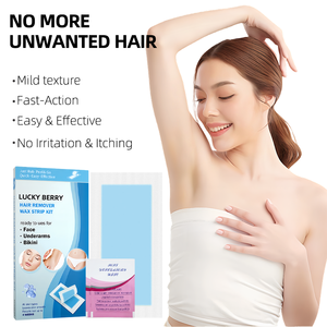 Bandes de <span class=keywords><strong>cire</strong></span> dépilatoire naturelle à usage nomade OEM ODM pour une épilation rapide et <span class=keywords><strong>facile</strong></span> du visage, des jambes, des bras et du corps - Product Image 4