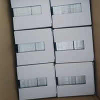Étiquettes vierges personnalisées en aluminium 1*3-1/2 pouces à attacher avec bande supérieure détachable 500 pièces/boîte