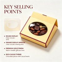Boîte cadeau personnalisée pour chocolats, boîte en papier de luxe pour emballage de truffes et bonbons au chocolat