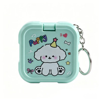 Porte-clés Jeu de Mémoire 3-en-1 avec Miroir de Maquillage Intégré, Lampe Pliable et Sac de Rangement pour Jeu d'Entraînement à la Mémoire