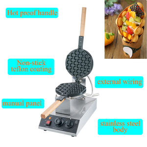 HK Street Food <span class=keywords><strong>Bubble</strong></span> <span class=keywords><strong>Waffle</strong></span> Makers Helado Huevo <span class=keywords><strong>Waflera</strong></span> Hierro Uso comercial <span class=keywords><strong>Waffle</strong></span> Maker - Product Image 4