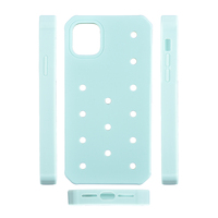 Diy Door Jezelf Multi Color Siliconen Mobiele Telefoon Hoesjes Voor Iphone 11 12 13 14 15 Pro/Max Hold Klomp Bedels